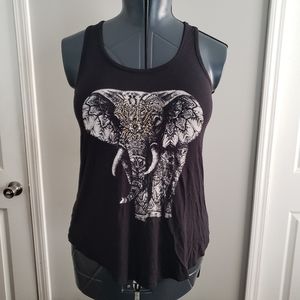 Safari elephant razorback tank tshirt size small